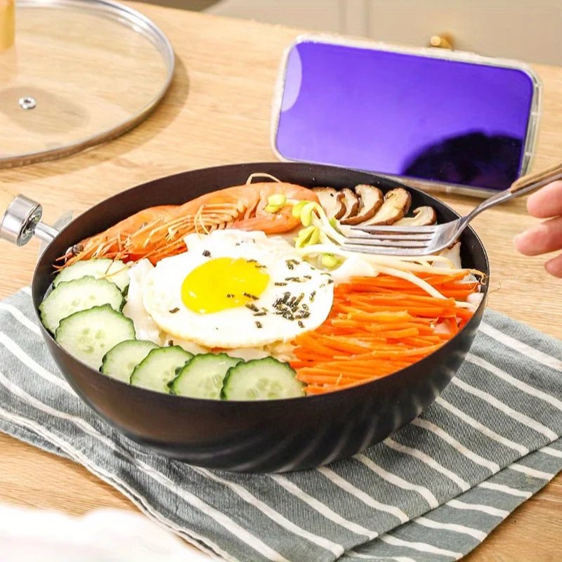 SizzlePro Compact Frying Pan with Nonstick Finish for Perfect Omelets
