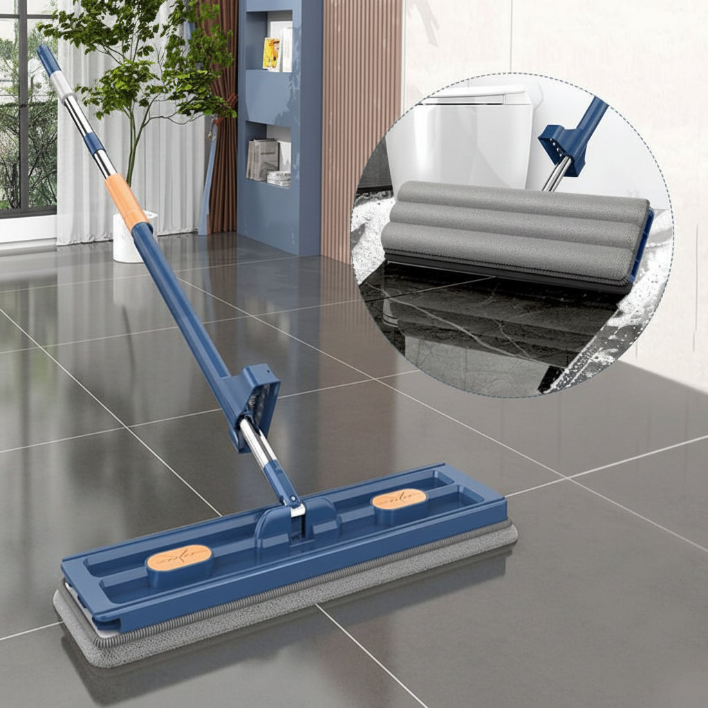 Effortless Clean: Extendable Microfiber Mop with Swivel Head