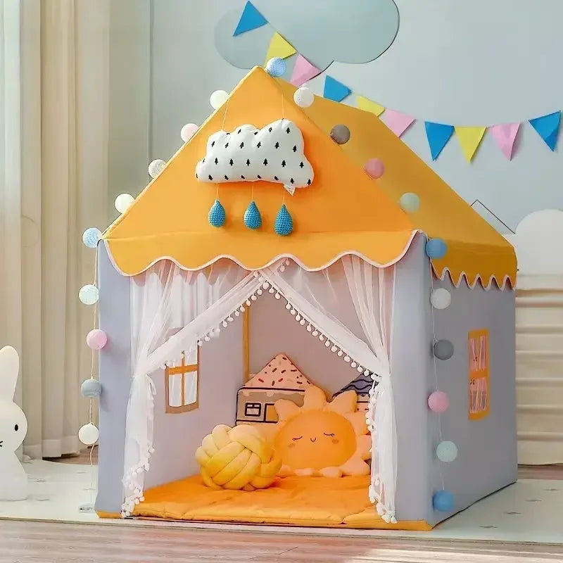 Kids Play Tent – Foldable Castle with UV Protection for Indoor & Outdoor Use