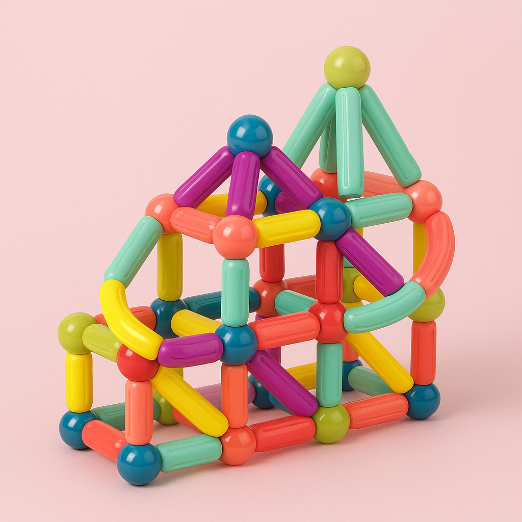 Creative Magnetic Building Set for Educational Fun