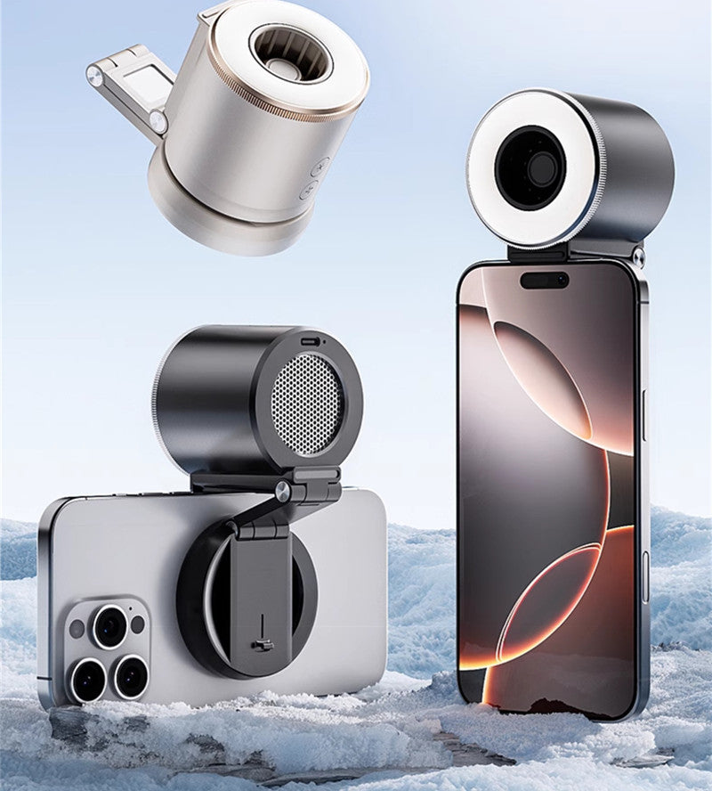 Portable Magnetic Phone Fan with Three Airflow Speeds for Summer