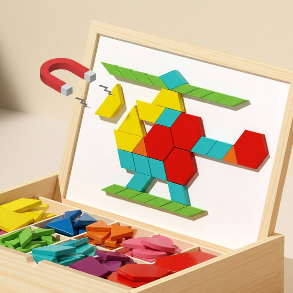 Interactive Magnetic Building Block Set for Engaging Learning
