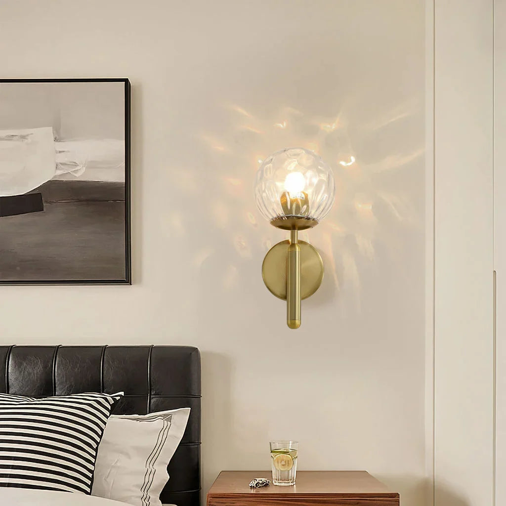 Taavita Glass Globe Wall Lamp