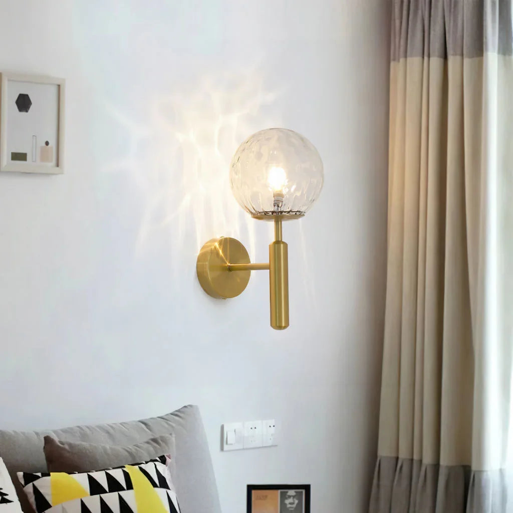 Taavita Glass Globe Wall Lamp