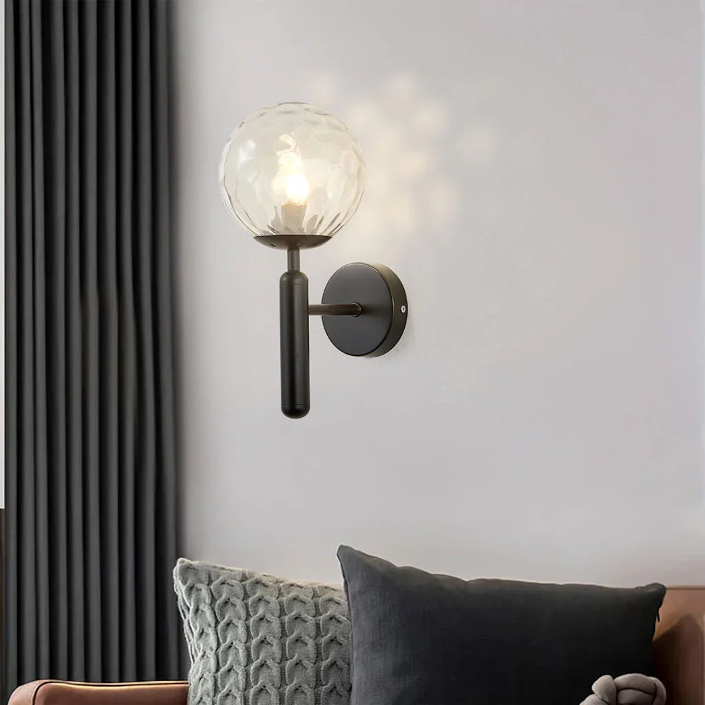 Taavita Glass Globe Wall Lamp