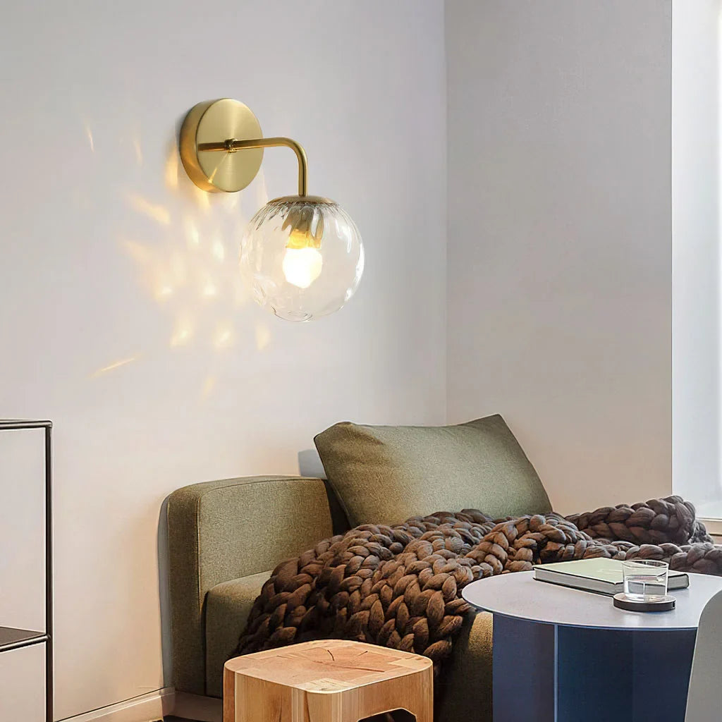Taavita Glass Globe Wall Lamp