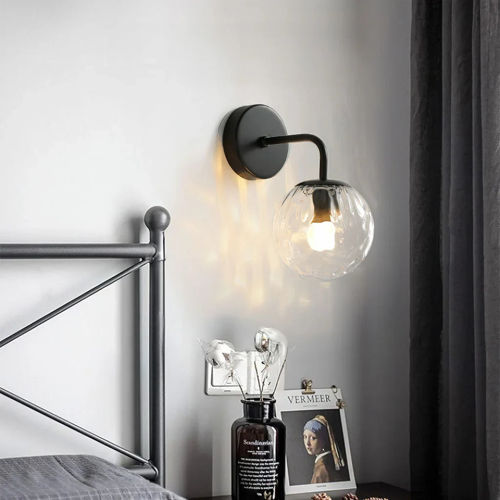 Taavita Glass Globe Wall Lamp