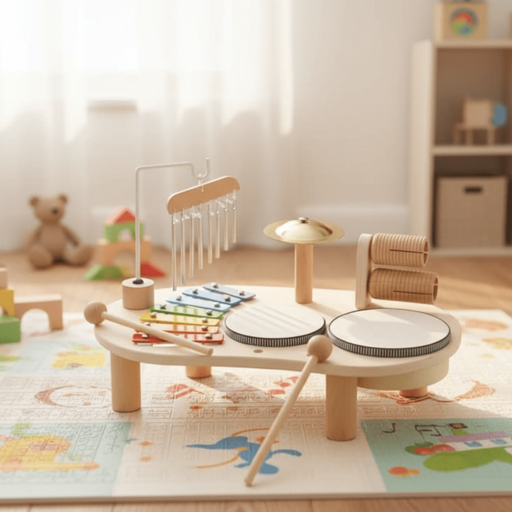 Melodic Explorer Wooden Musical Toy Set for Creative Infants
