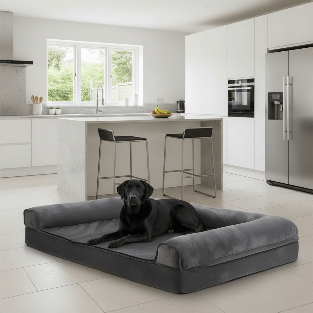 SerenePaw Orthopedic Memory Foam Dog Bed with Water-Resistant Cover