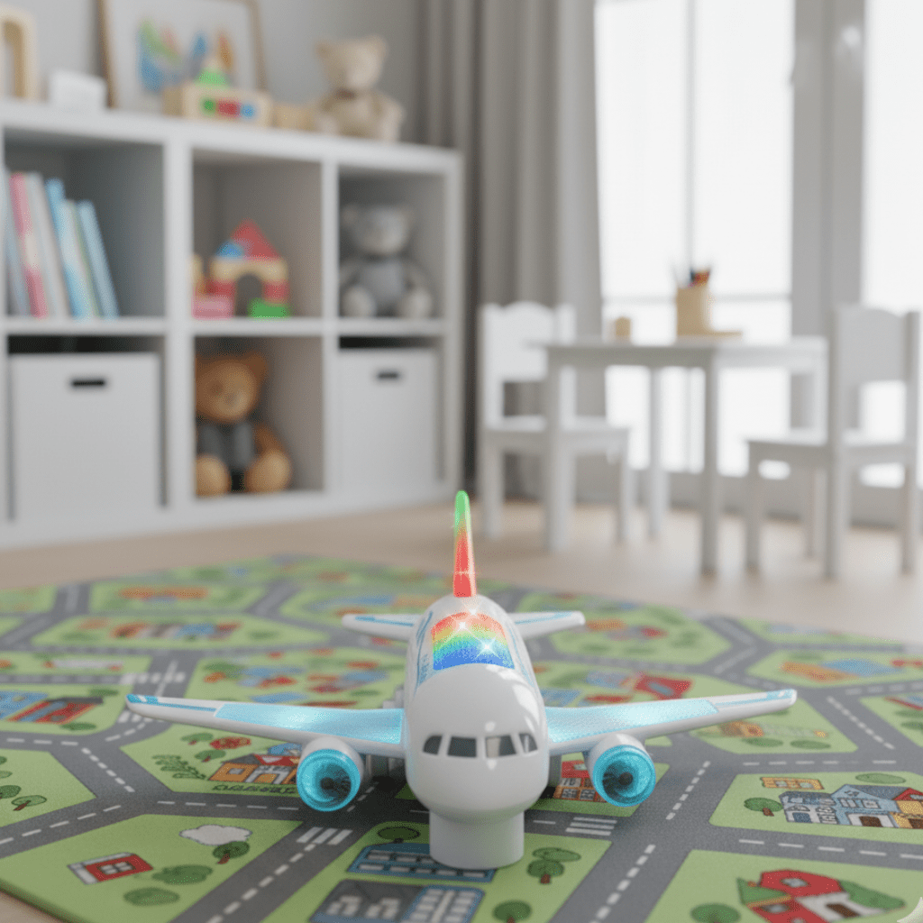 AeroTwirl LED Flying Toy with 360-Degree Spin and Sound