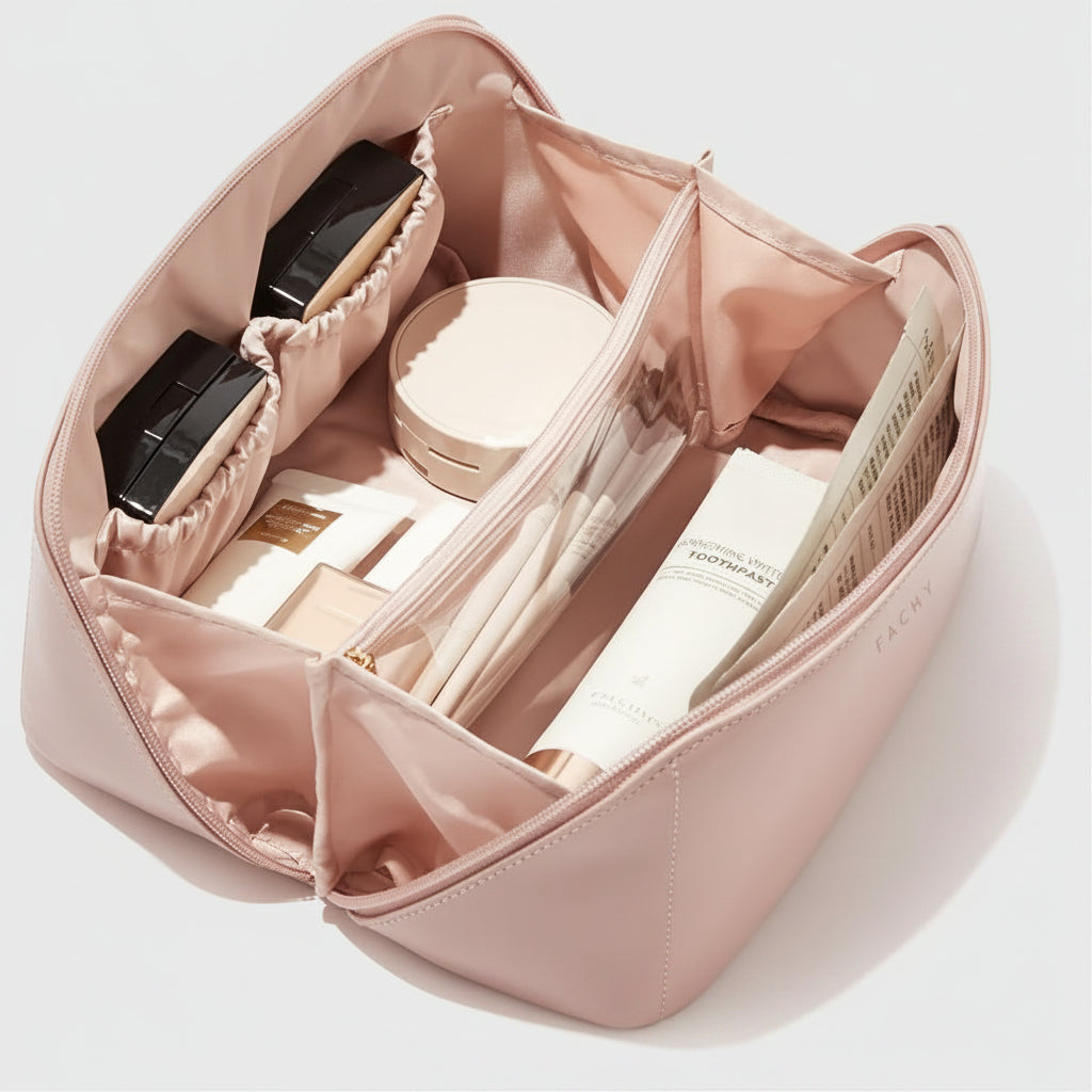 Spacious On-the-Go Makeup and Skincare Organizer