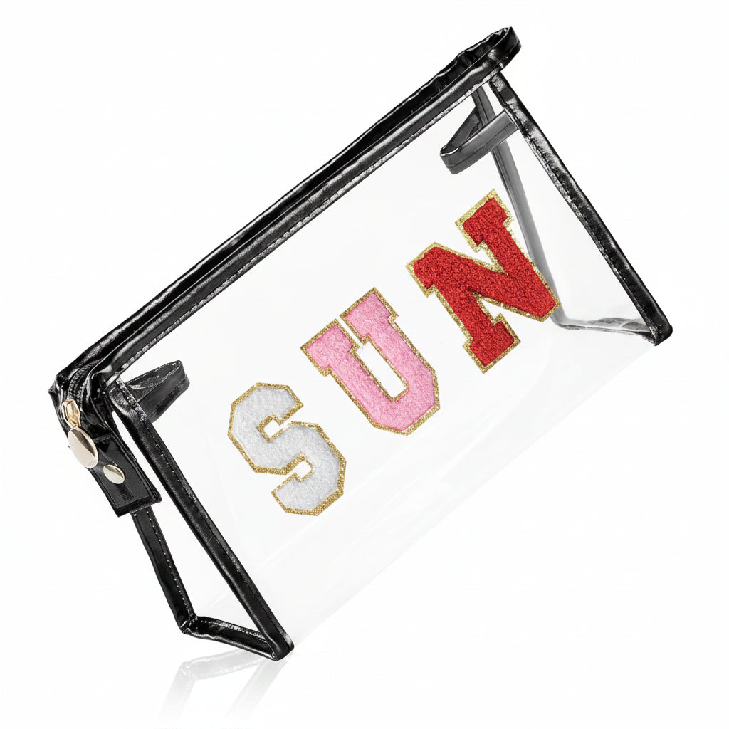 Transparent Travel Pouch for Beach and Daily Essentials