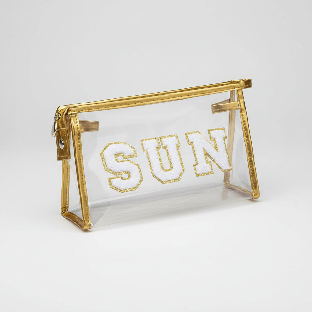 Transparent Travel Pouch for Beach and Daily Essentials