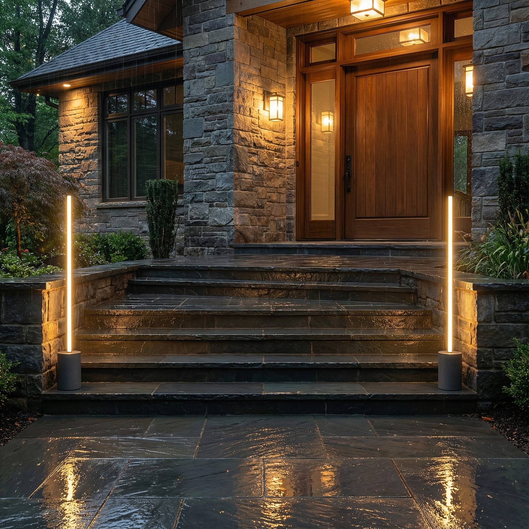 LuxeGlow | Sleek Outdoor Pathway Lighting Solution