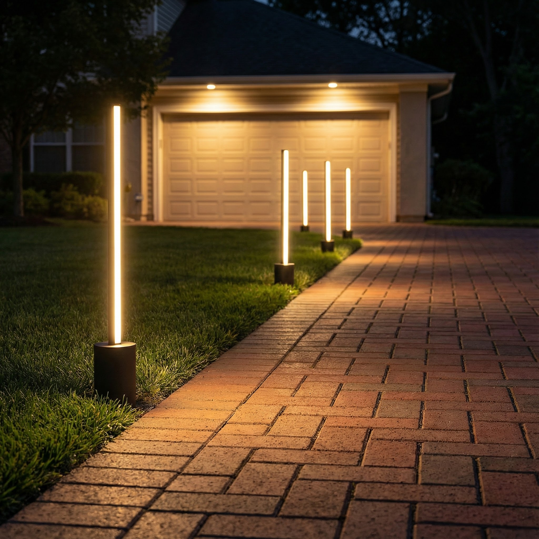 LuxeGlow | Sleek Outdoor Pathway Lighting Solution