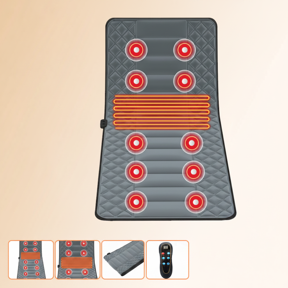 Soothing Full-Body Massage Pad with Heat Functionality