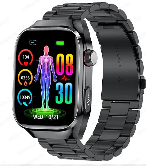 Health Monitoring Smartwatch – Waterproof with 24-Hour ECG Tracking