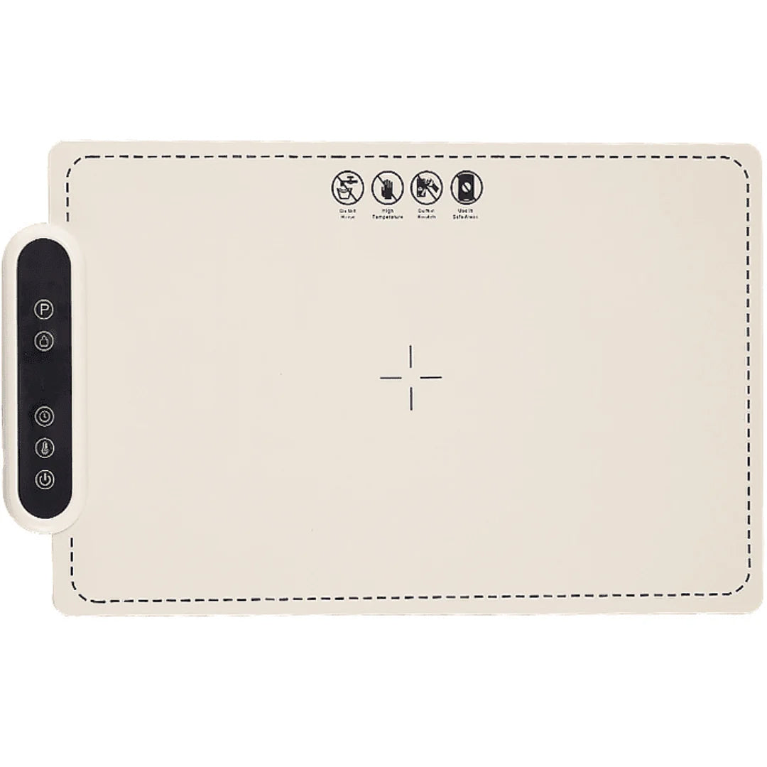 Food Warmer Mat with Electric Heating | 6 Heat Settings | 24-Hour Timer | Waterproof Design | Overheat Safety Feature