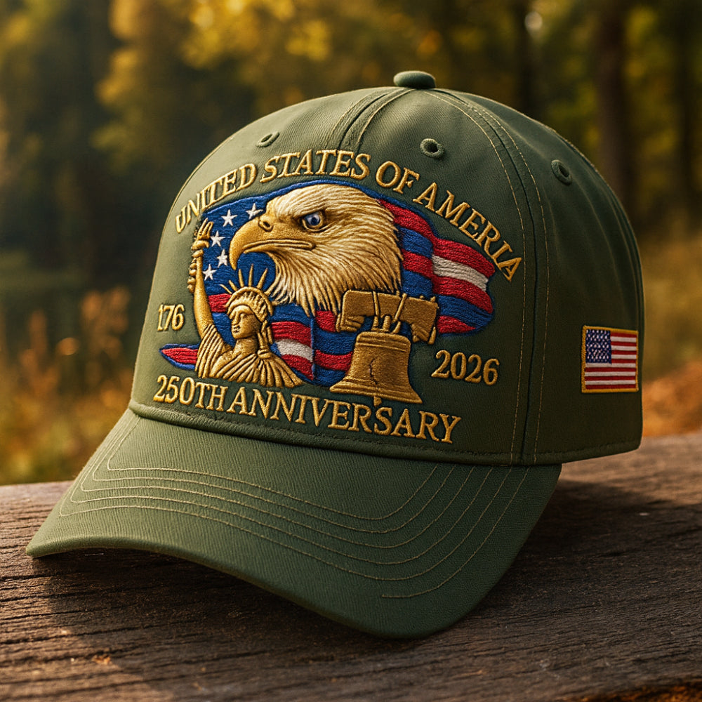 Veteran's Tribute Eagle 250th Anniversary Cap