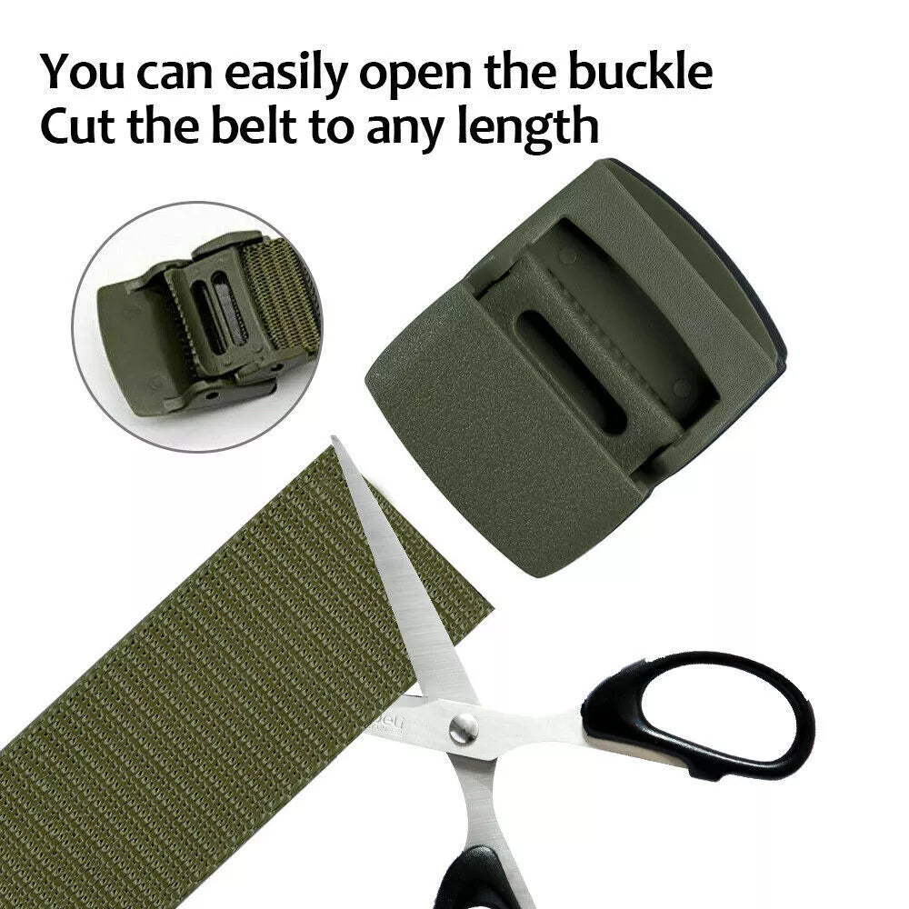 Durable Adjustable Canvas Belt for Outdoor and Tactical Use