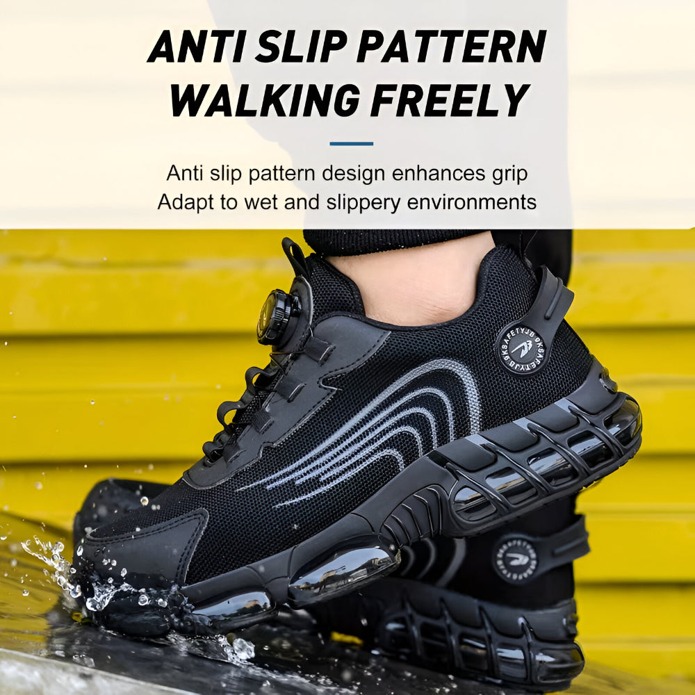 Ultimate Men's Work Shoes with Steel Toe and Slip Resistance