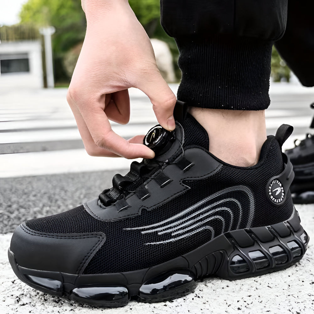 Ultimate Men's Work Shoes with Steel Toe and Slip Resistance