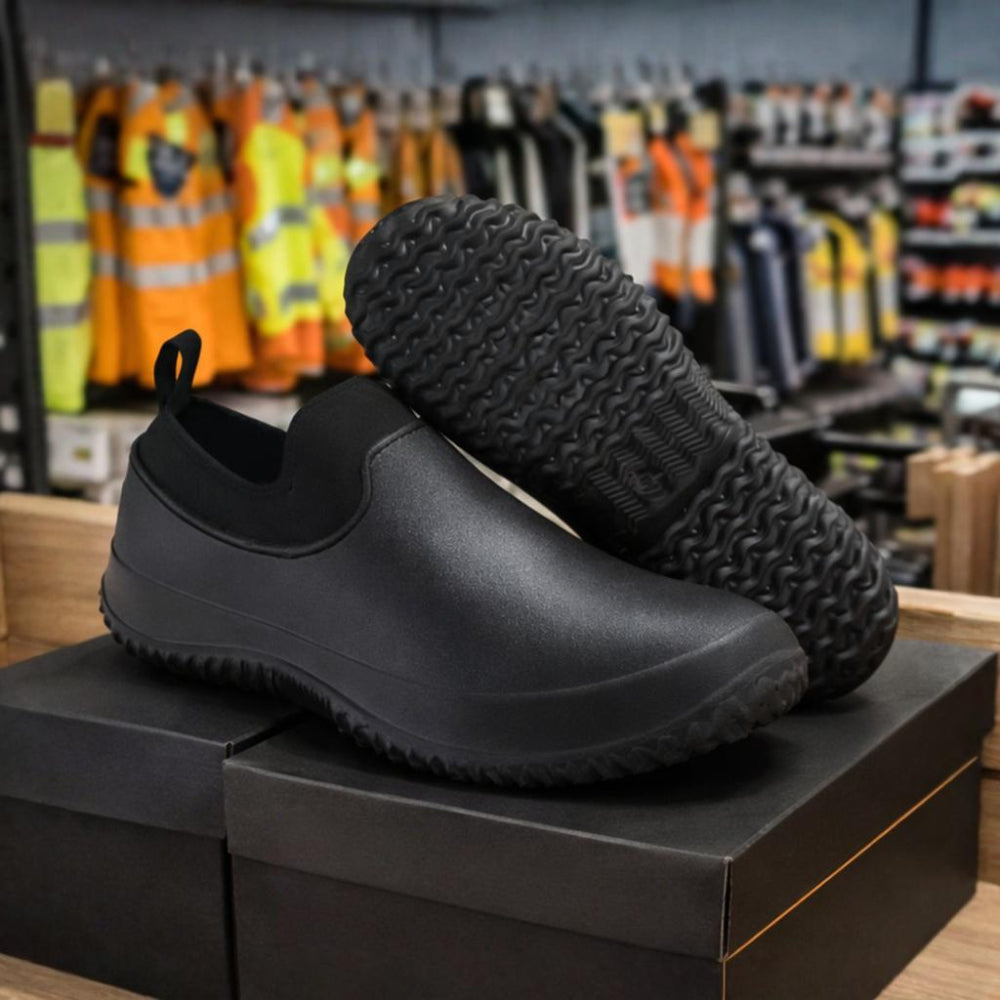 Men's Easy Slip-On Work Shoes with Superior Grip for Job Sites