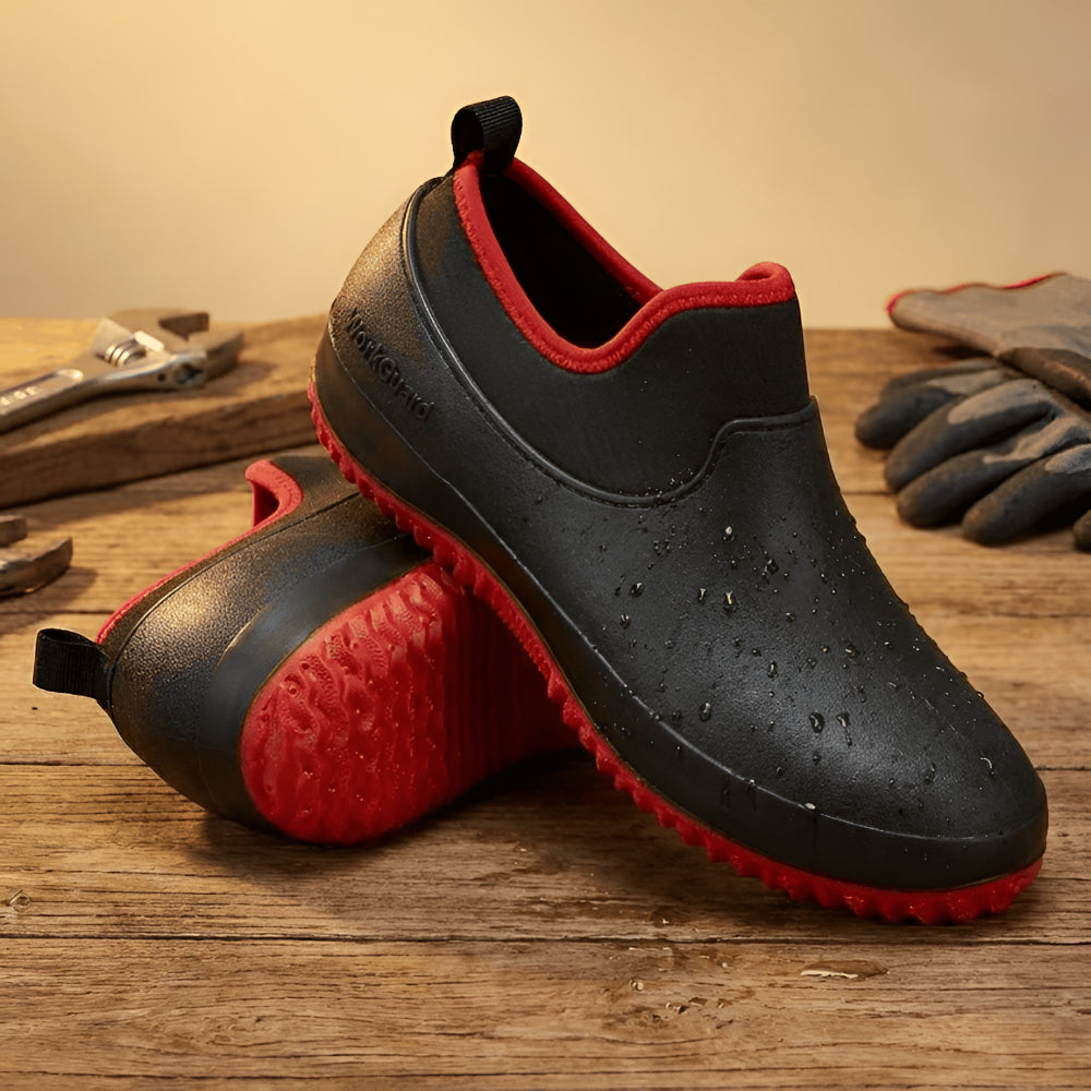 Men's Easy Slip-On Work Shoes with Superior Grip for Job Sites