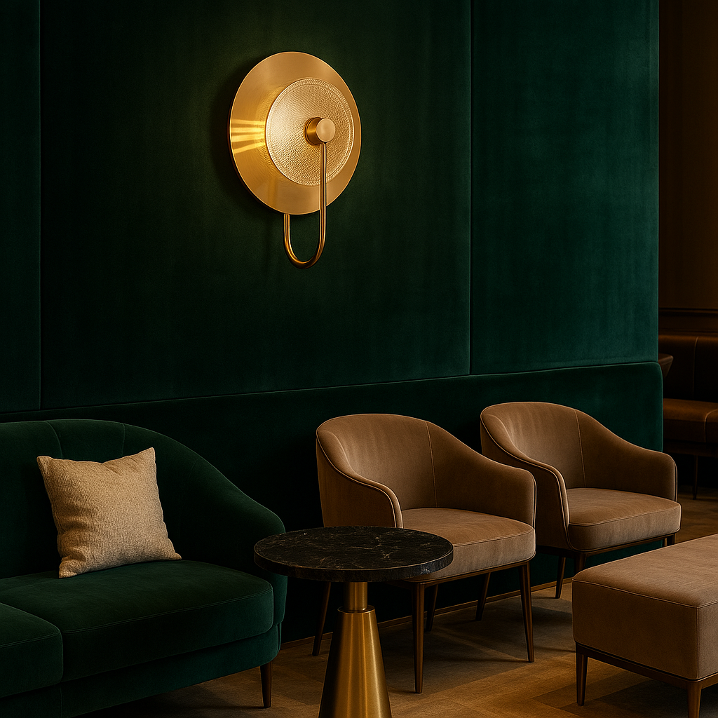 RadiantGlow Sophisticated Metallic Wall Light Fixture