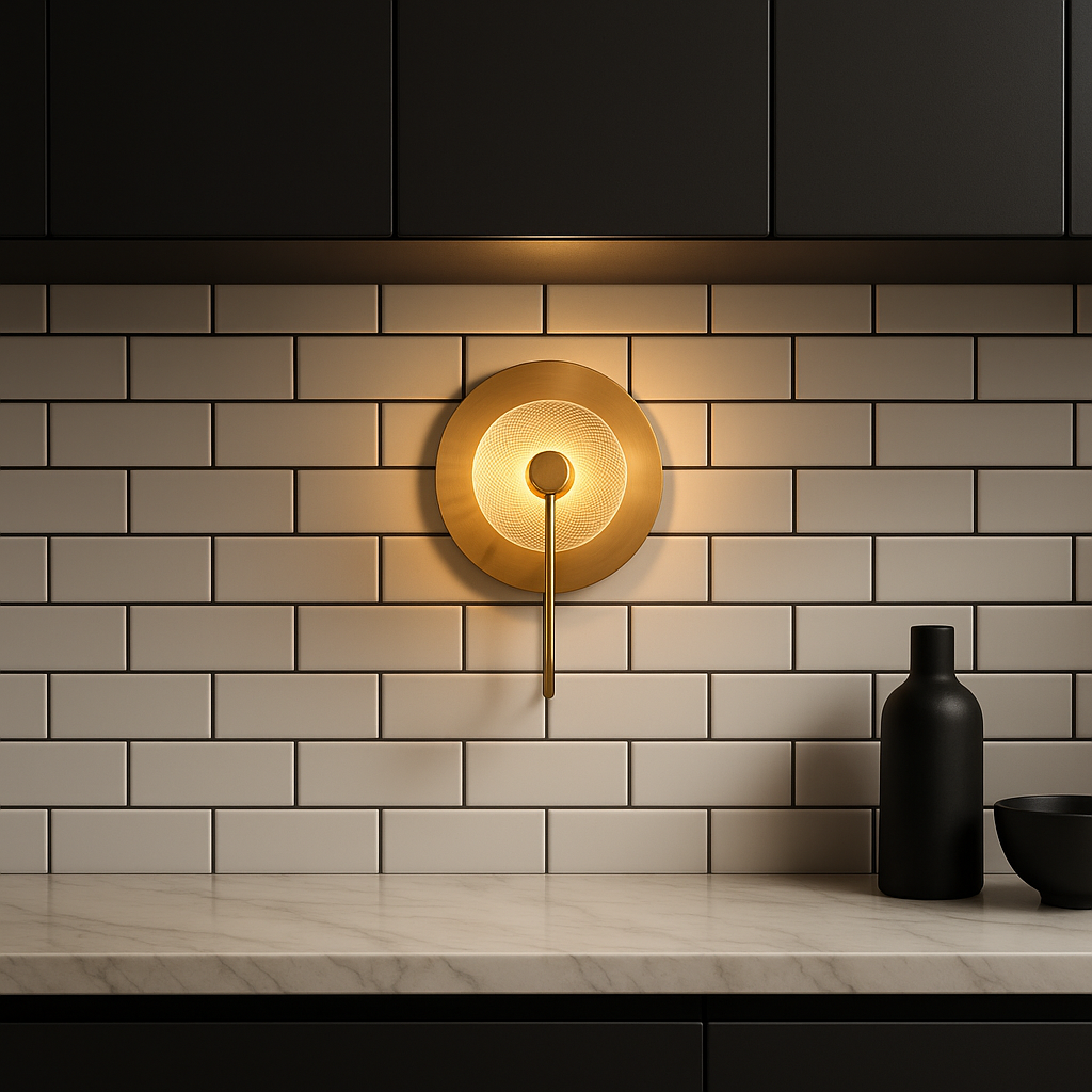 RadiantGlow Sophisticated Metallic Wall Light Fixture