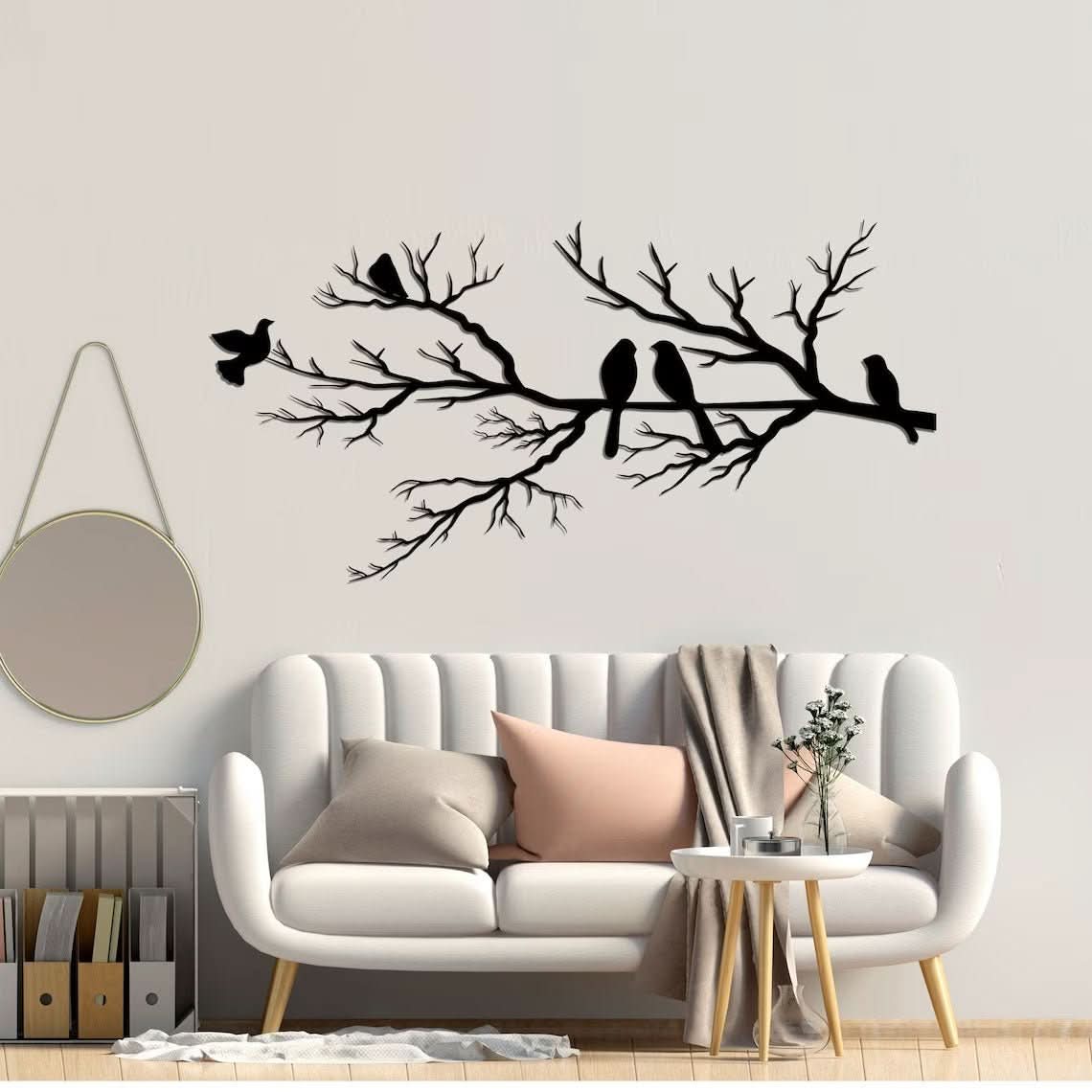 Serene Aviary Metal Wall Decor for Stylish Spaces