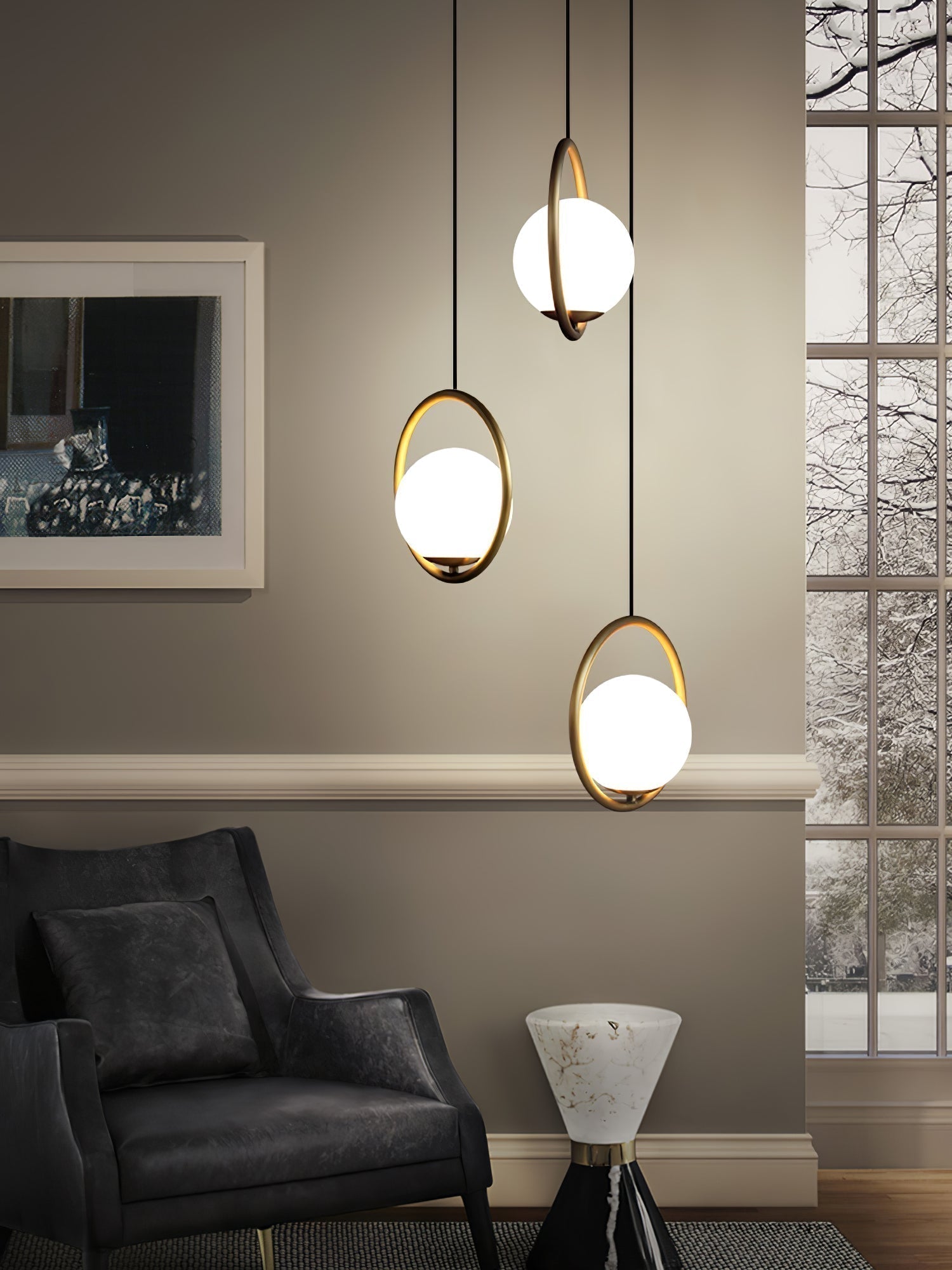 LuxeGlow Pendant Light for Stylish Home Environments