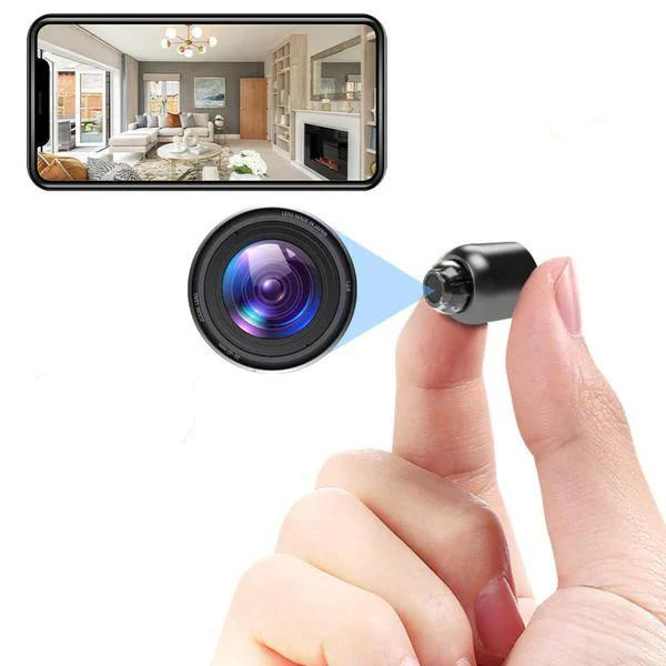 Compact WiFi Security Camera with 1080P HD, Night Vision, 160° View
