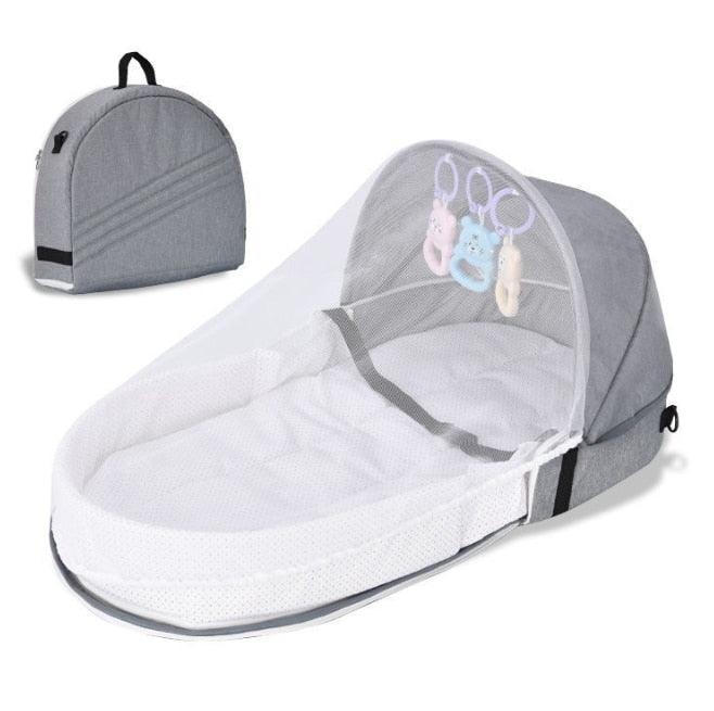 Foldable Pop-Up Mosquito Tent Bed for Babies | Cotton | 0-18 Months | Travel & Home