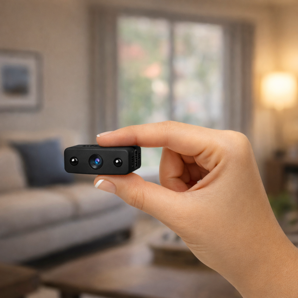 Pocket-Sized HD Surveillance Camera with Smart Motion Alerts
