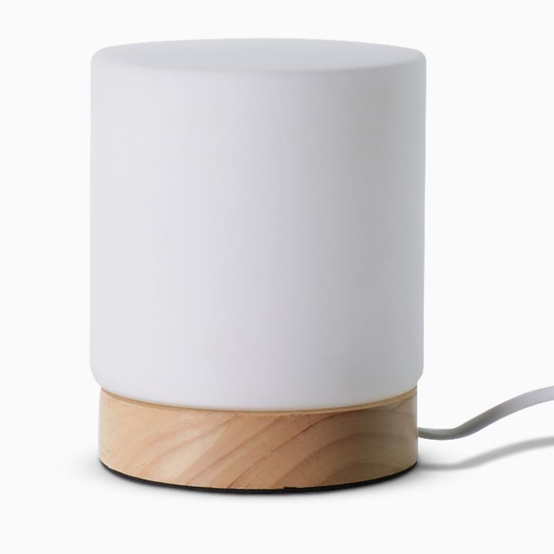 Stylish Touch-Activated Glass Lamp - 360° Ambient Light