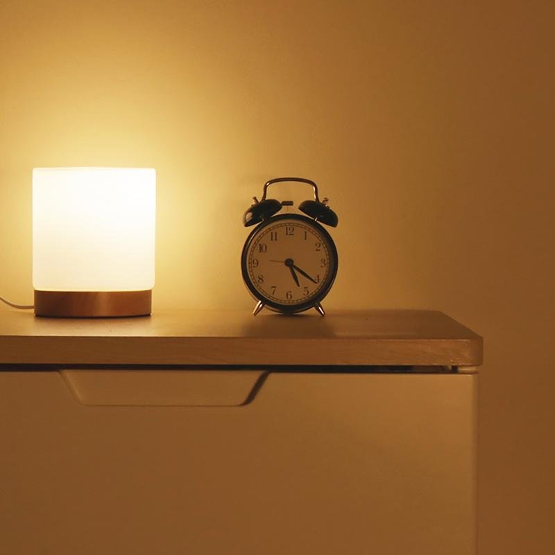 Stylish Touch-Activated Glass Lamp - 360° Ambient Light