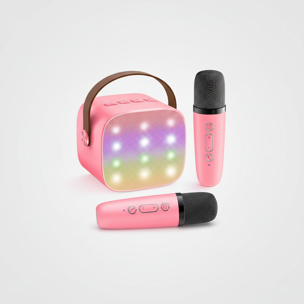All-in-One Portable Karaoke Machine with Bluetooth and Mic Set