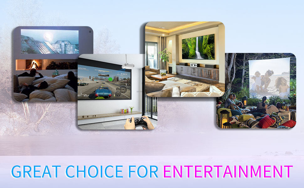 Portable Mini Projector – Full HD with Screen Mirroring for Outdoor Use