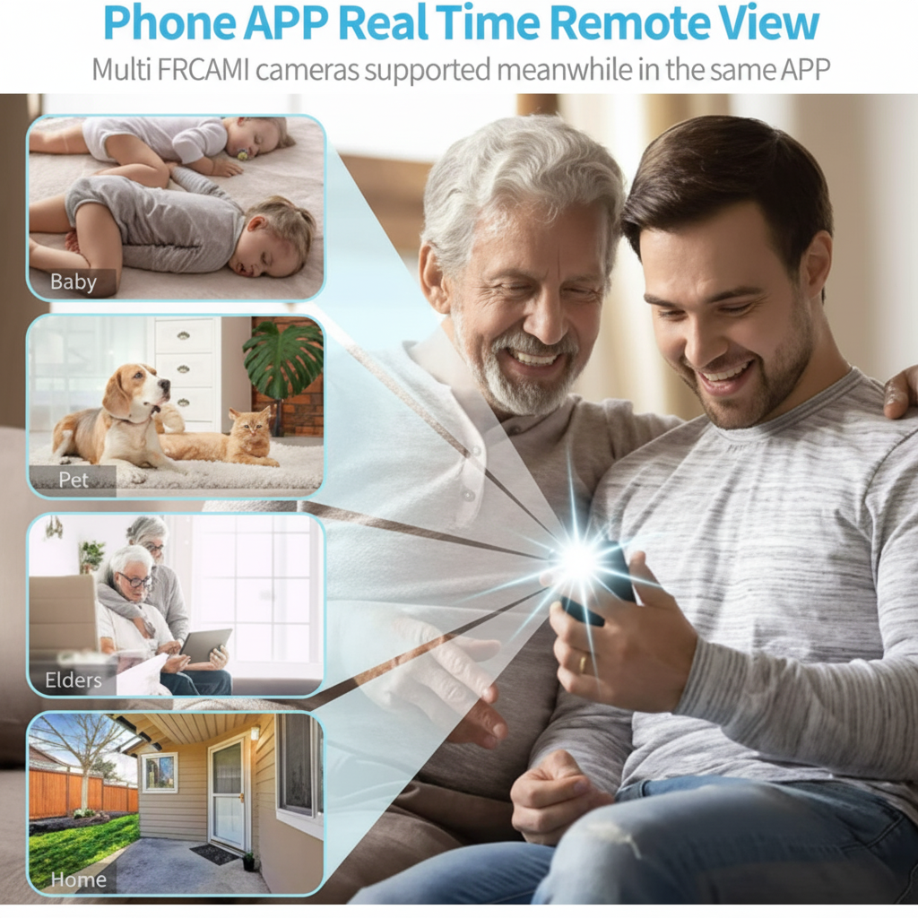 Compact Wireless Security Camera with HD Streaming and Night Vision