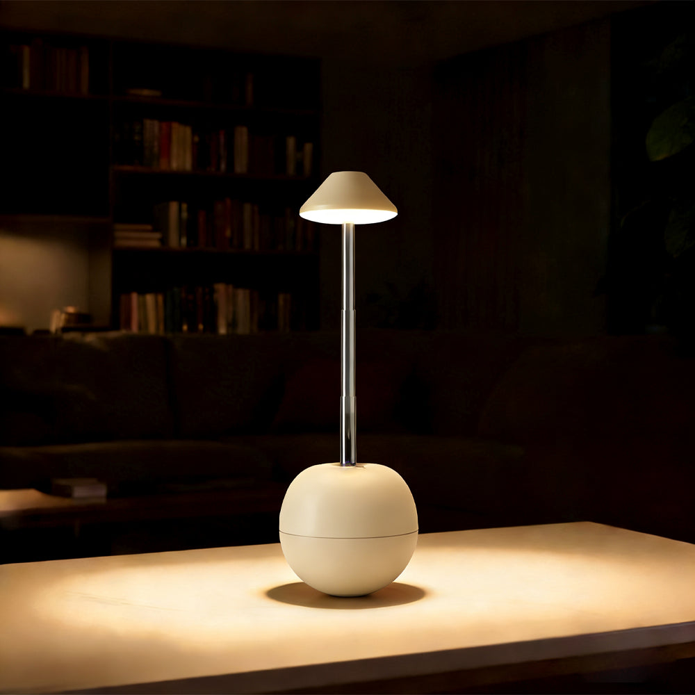 Sleek Rechargeable LED Lamp - Height Adjustable for Any Space