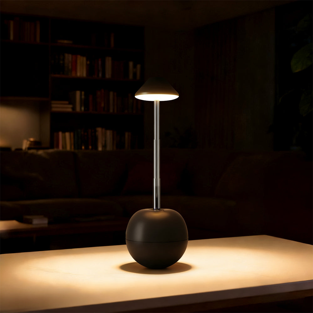 Sleek Rechargeable LED Lamp - Height Adjustable for Any Space
