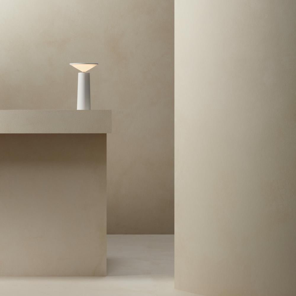 Sleek Rechargeable LED Desk Lamp with Adjustable Shade and Brightness