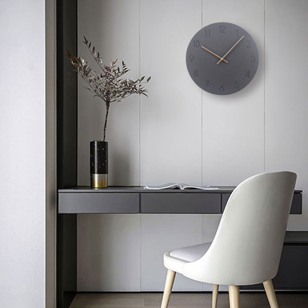 Scandinavian Design Wood Clock – 29 cm Silent Minimalist Wall Decor