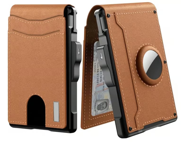 Slim Aluminum Money Clip Wallet with RFID Shielding | Elegant Card Holder