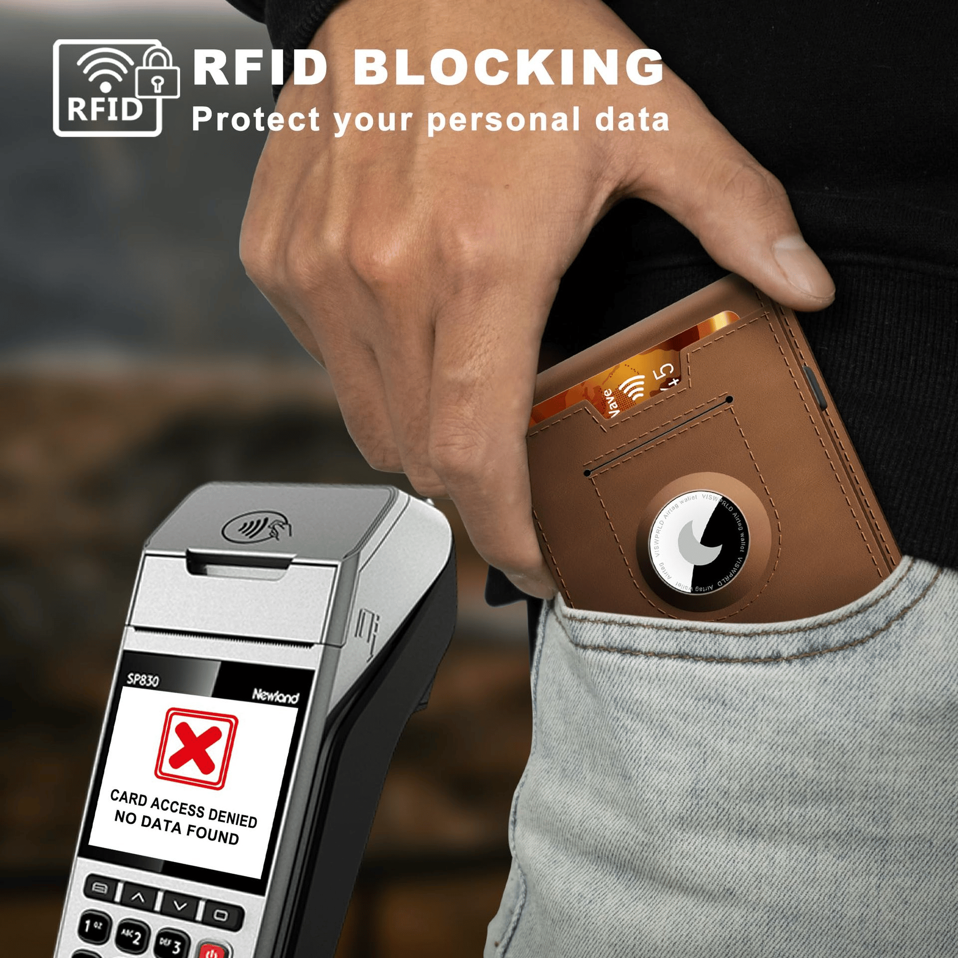 Slim Aluminum Money Clip Wallet with RFID Shielding | Elegant Card Holder