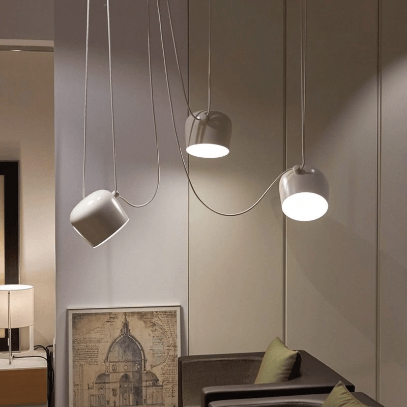 Drum Design Black Pendant Light – Chic Kitchen Lighting for Ambient Glow