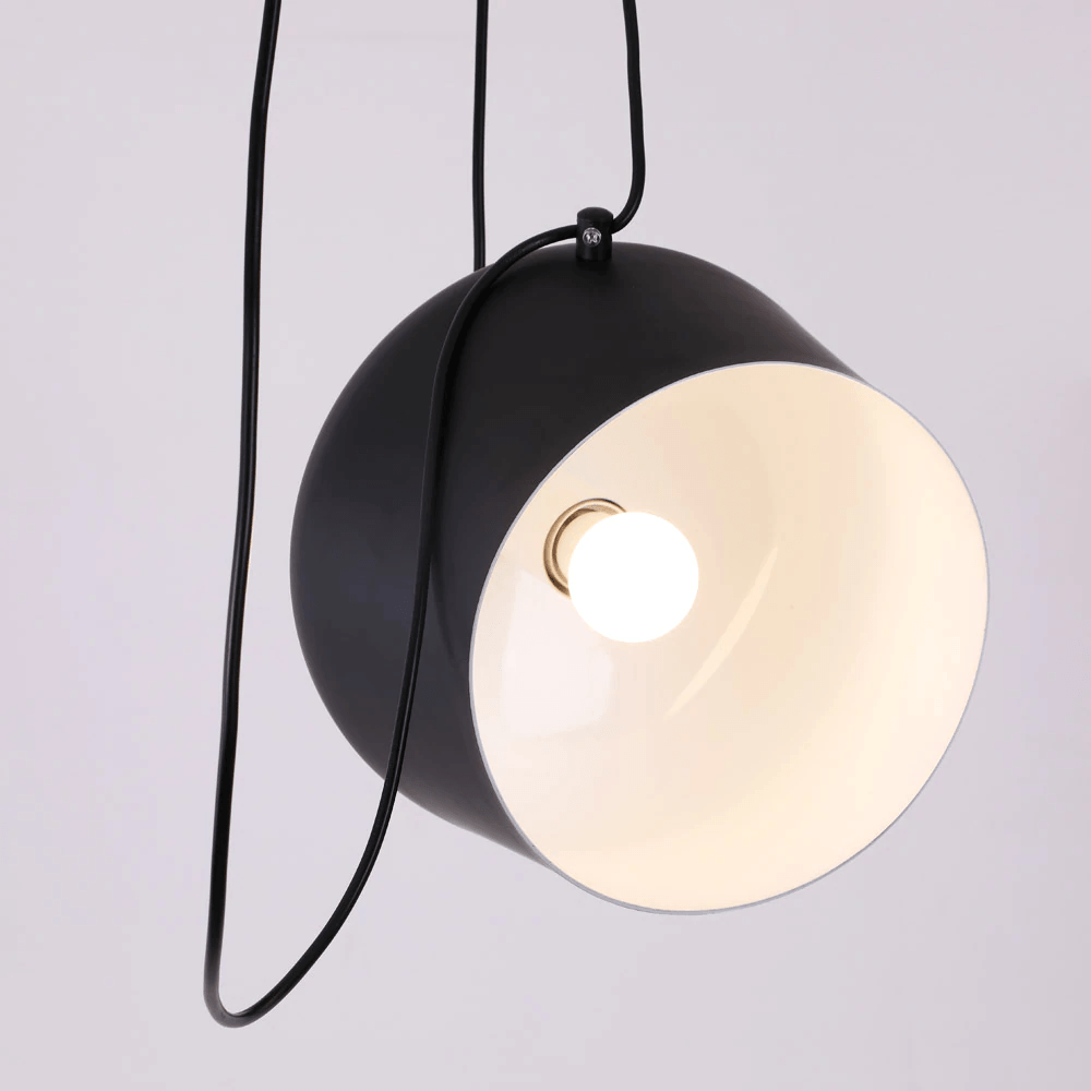 Drum Design Black Pendant Light – Chic Kitchen Lighting for Ambient Glow