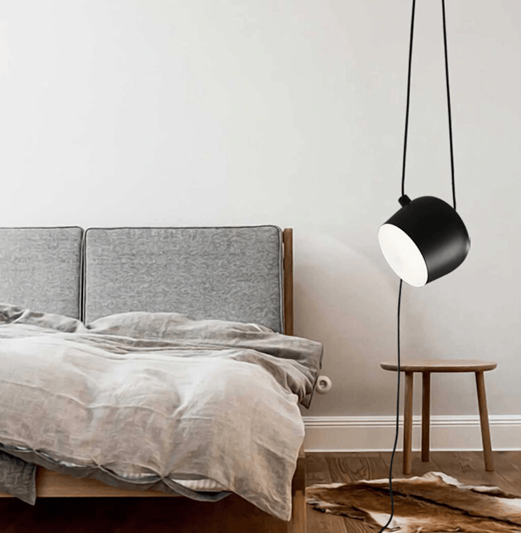 Drum Design Black Pendant Light – Chic Kitchen Lighting for Ambient Glow