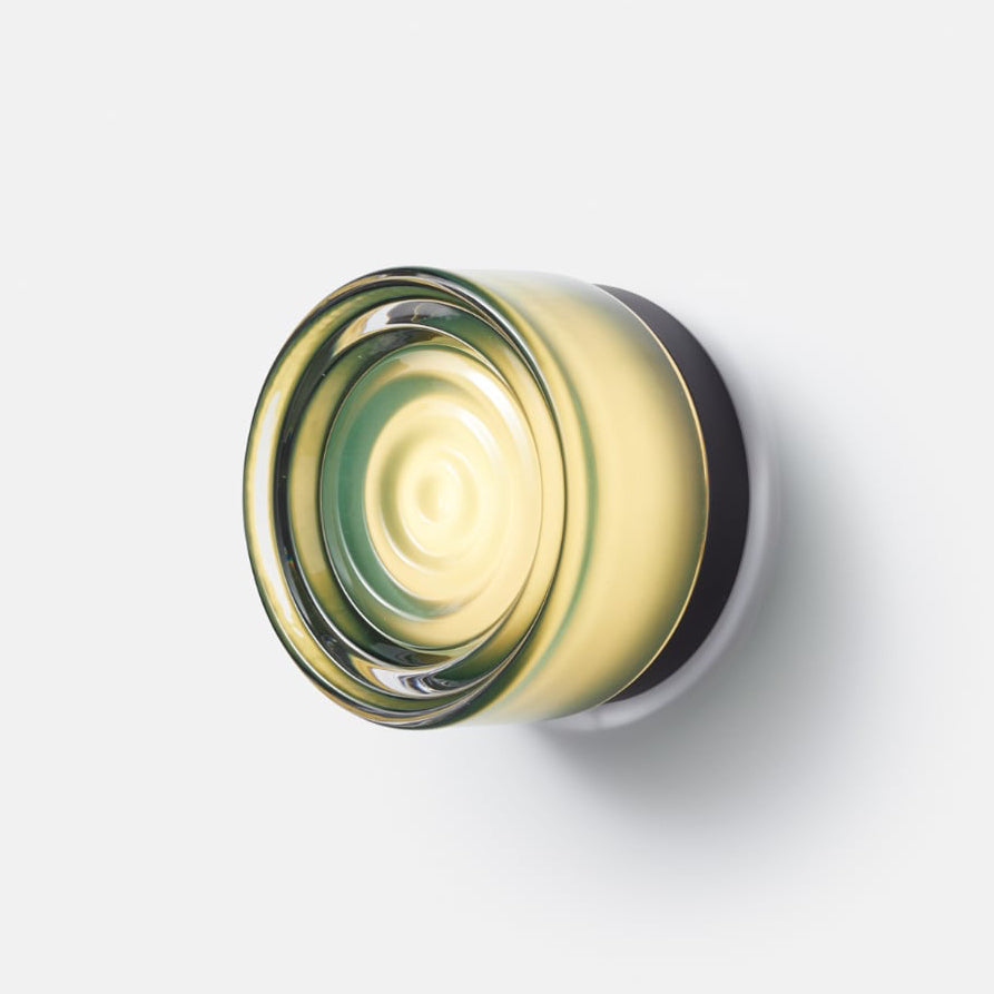 Contemporary Glass Wall Light Fixture | Amber, Smoked, Jade & White | Black, White & Satin Nickel | IP22 | 5W